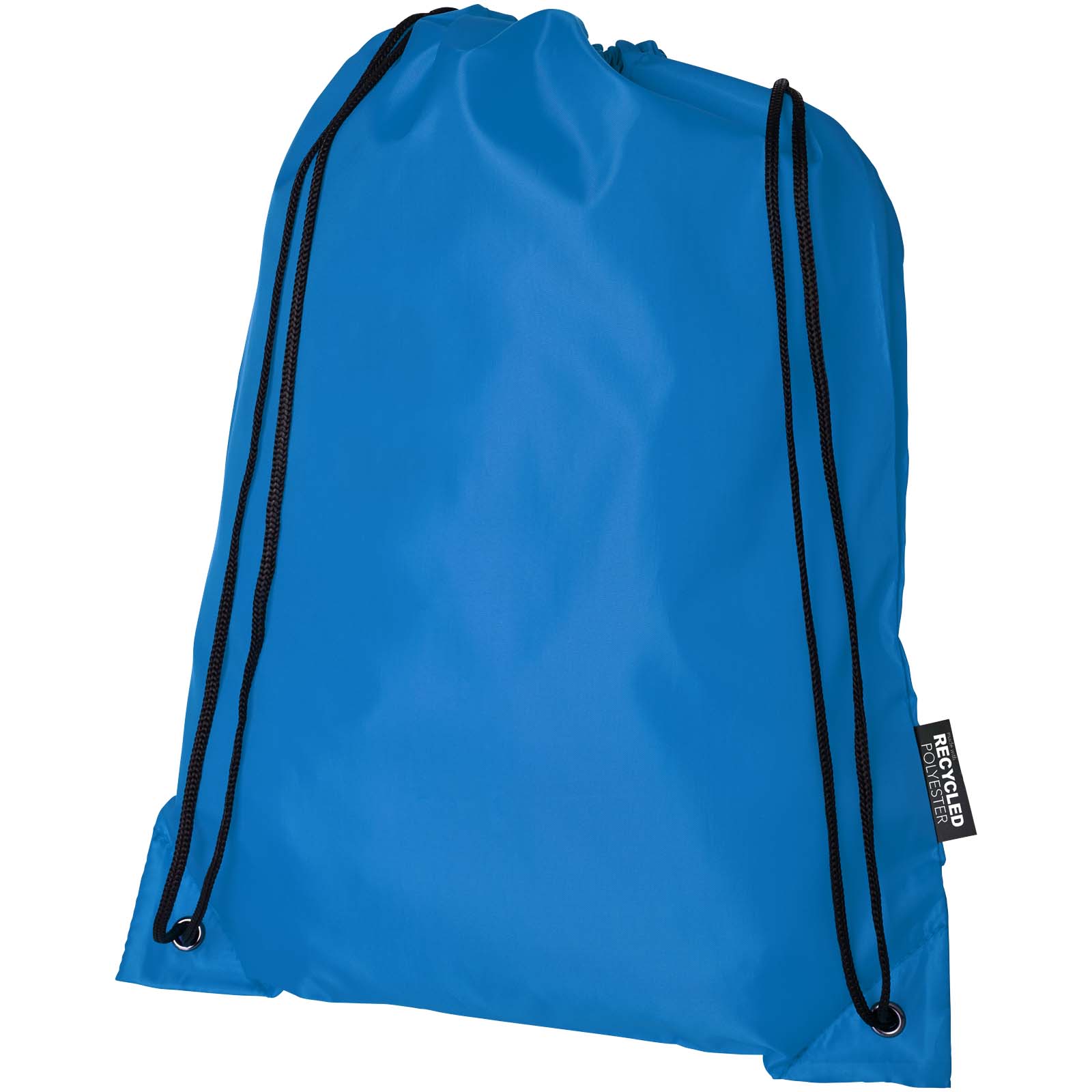 Šňůrkový batoh LYING vyrobený z recyklovaného PET materiálu - process blue