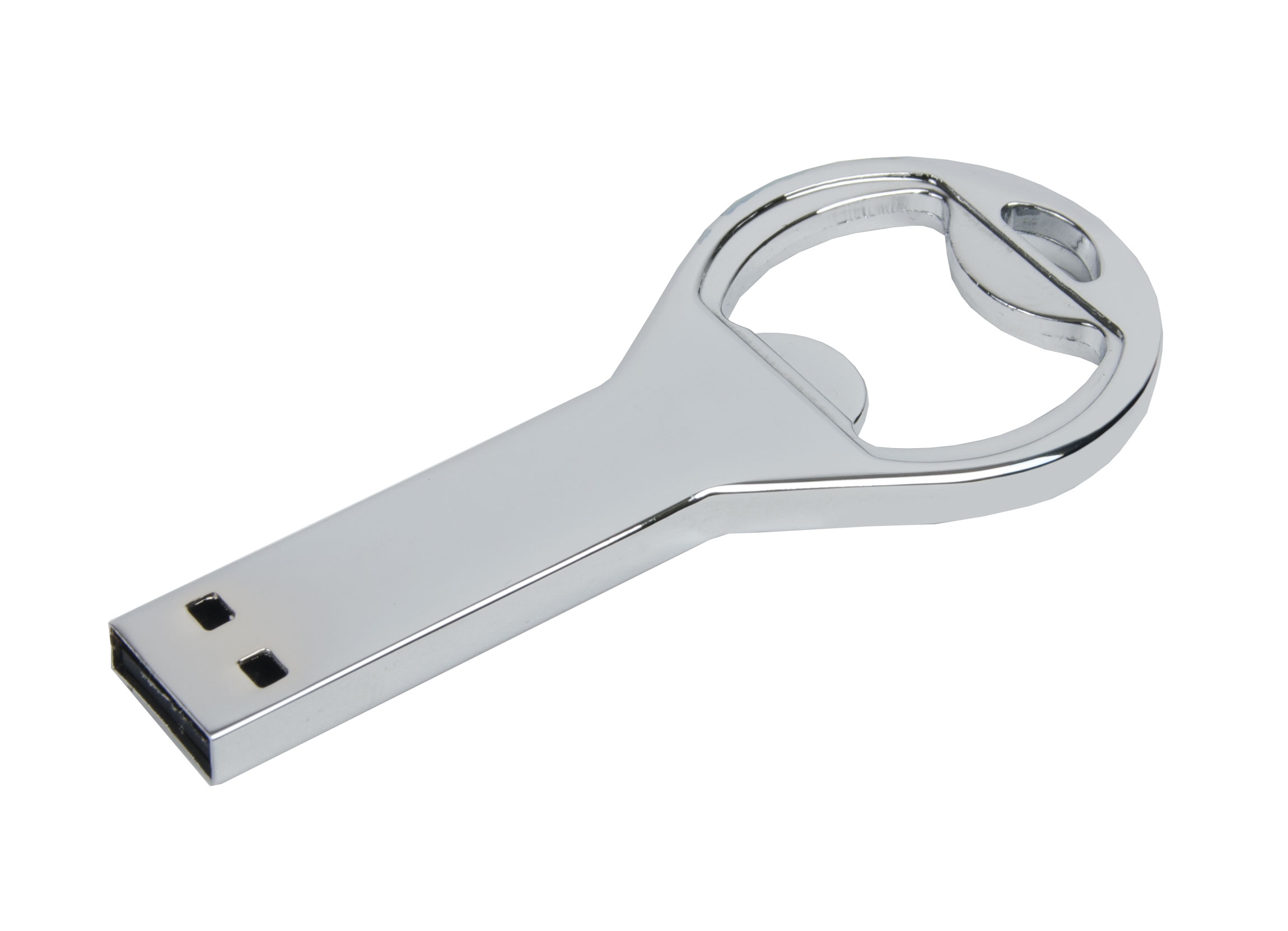 Netradiční USB flash disk CULVER stříbrná