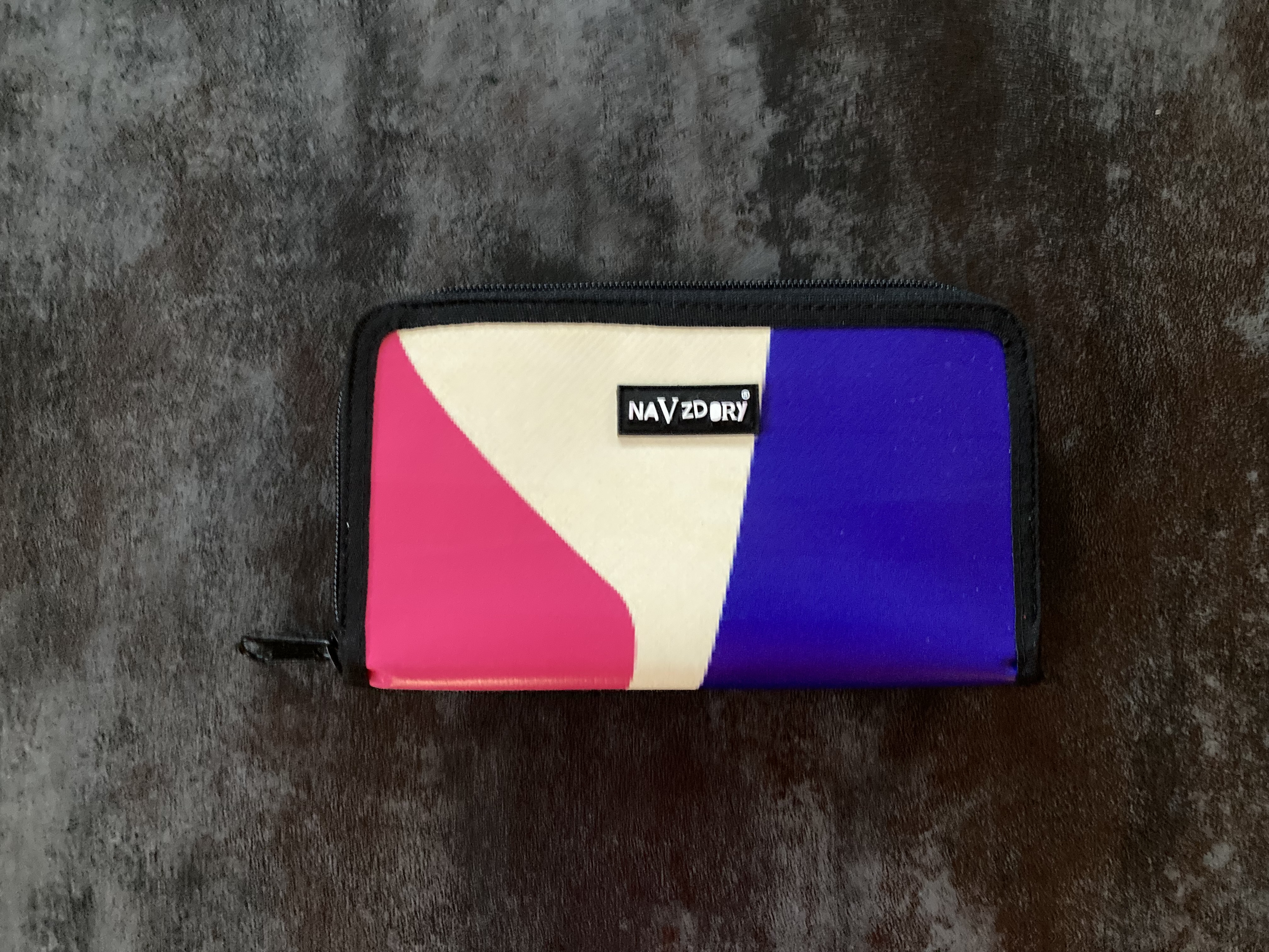 Women's wallet VELA made of banner - multicoloured