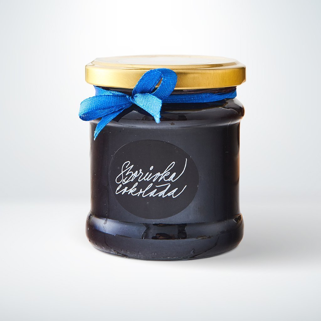 Blueberry jam with chocolate selection extra special