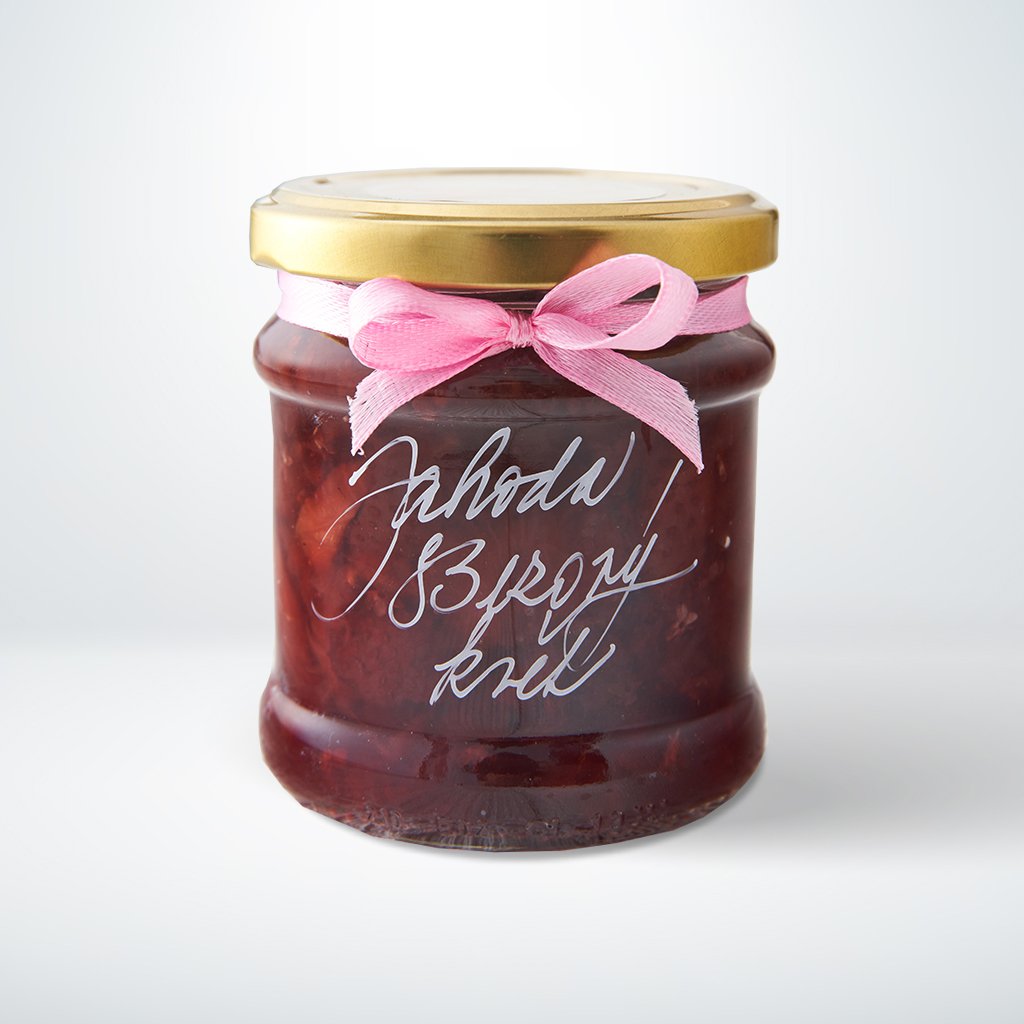Jahoda-Bezový květ džem výběrový extra speciální, 205 ml