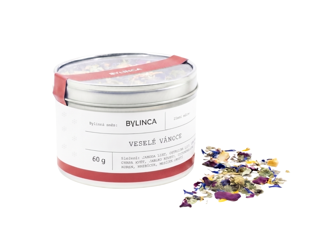 Bylinná směs: Veselé Vánoce 60g plechovka