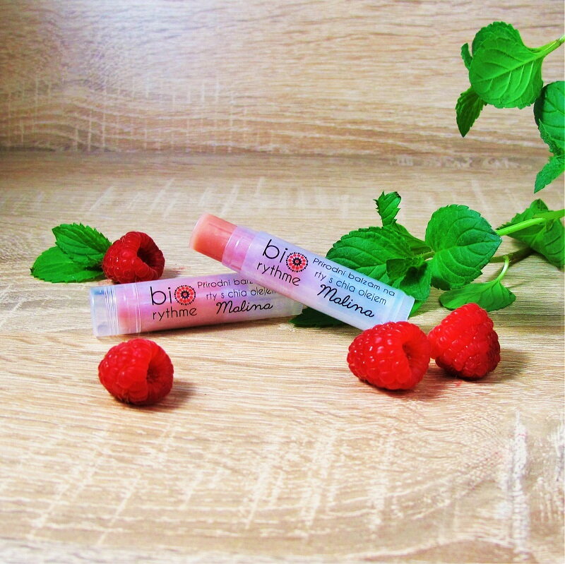 Natural lip balm: Fragrant raspberry - natural