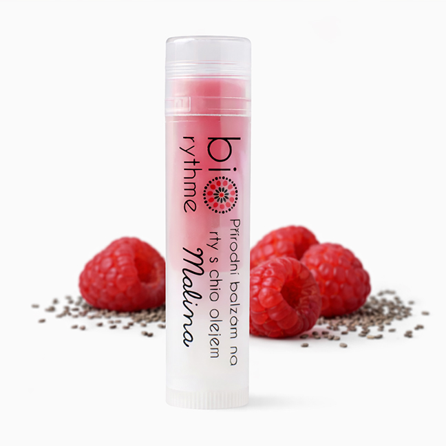 Přírodní balzám na rty: Voňavá malina - Biorythme