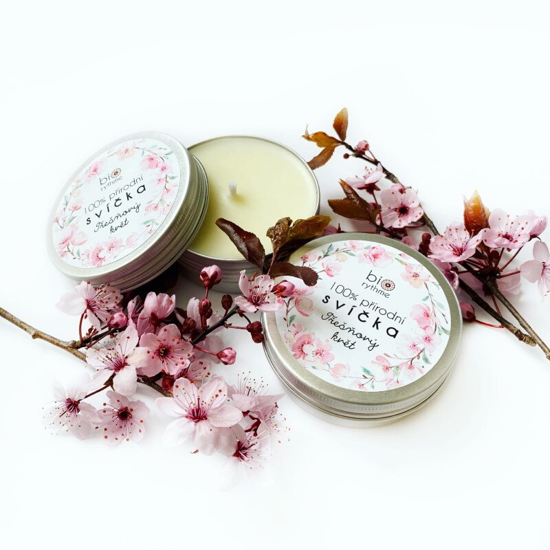 100% natural candle: Cherry blossom - natural