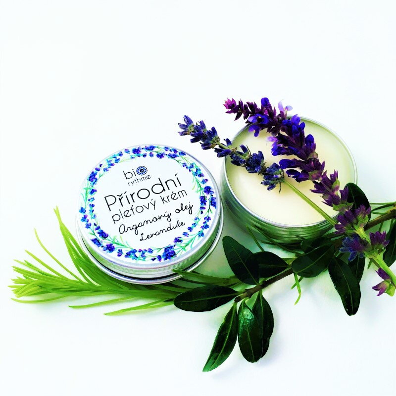 Relaxing skin cream with French lavender - natural