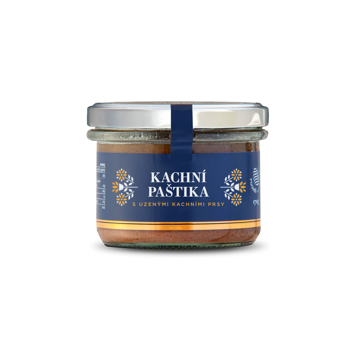 Kachní paštika s uzenými kachními prsy 170g Kachní paštika s uzenými kachními prsy 170g