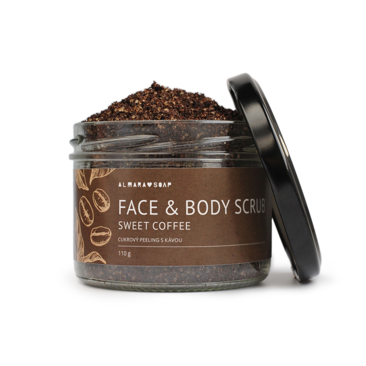 Sugar body scrub with coffee and shea butter 110 g