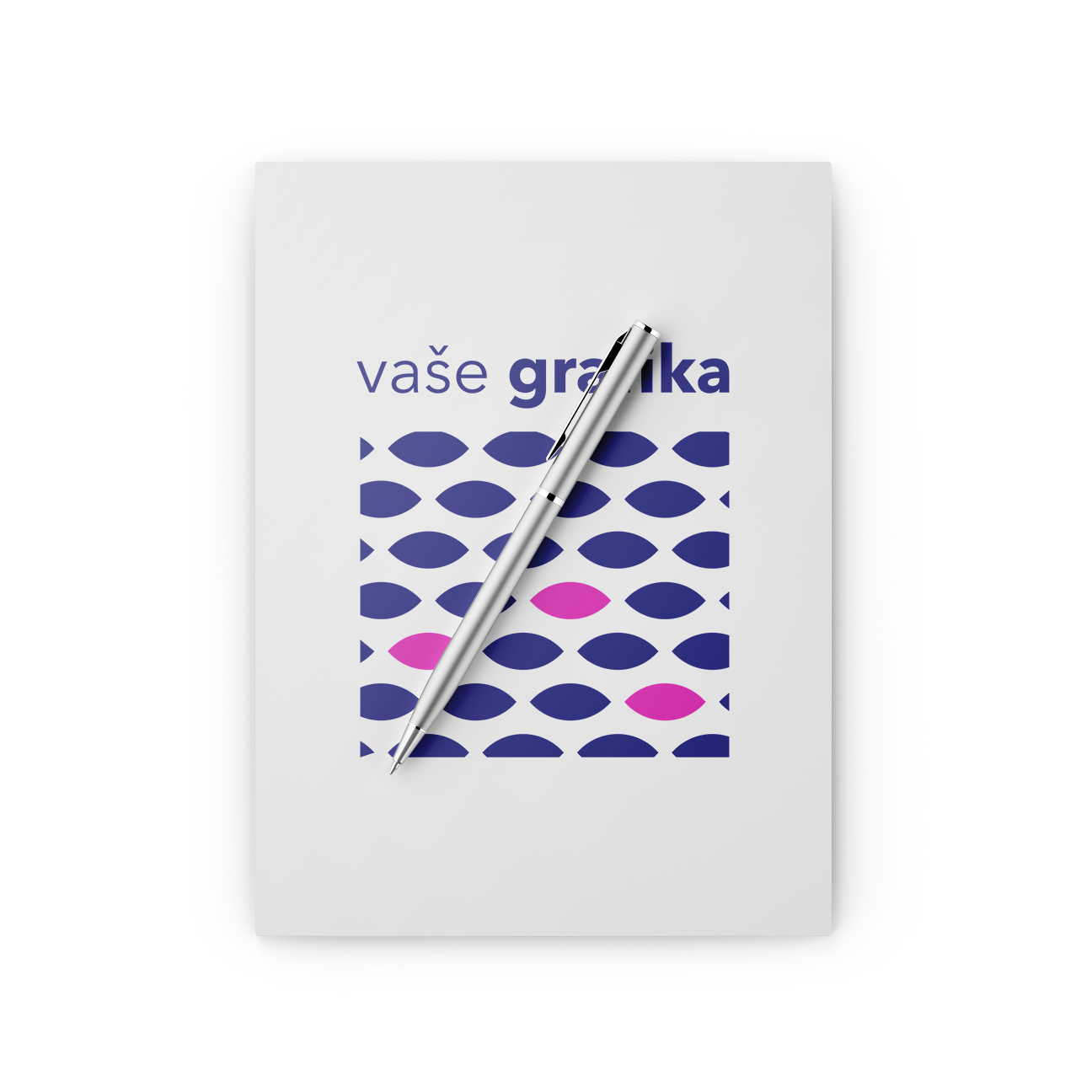 Poznámkový blok A4 - 30 listů, Pantone ofset 2/0, papír BO 90gr, karton 240gr, lepeno v hlavě Poznámkový blok A4 - 30 listů, Pantone ofset 2/0, papír BO 90gr, karton 240gr, lepeno v hlavě