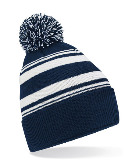 Zimní čepice Beechfield Striped Fan Beanie