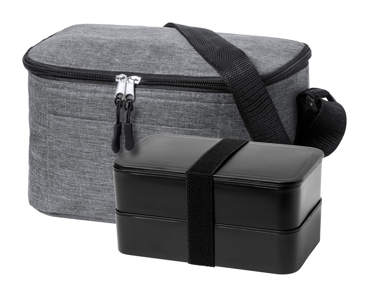 Glaxia cooler bag and lunch box Grey