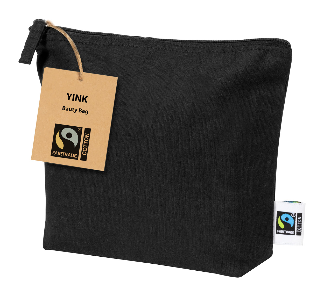 Yink Fairtrade kosmetická taštička Černá