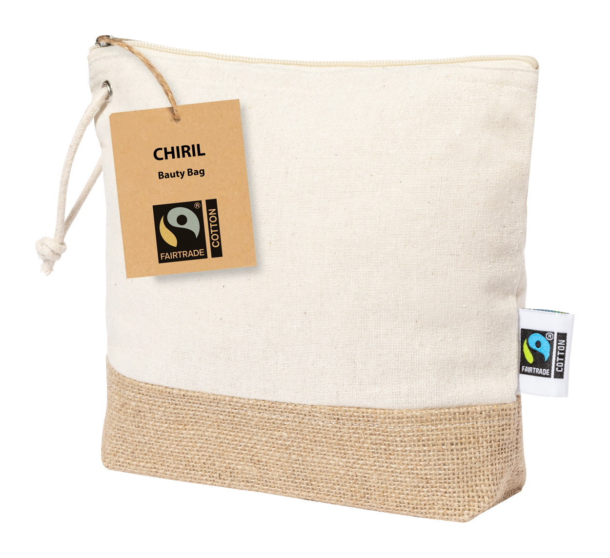 Chiril Fairtrade cosmetic bag Natural
