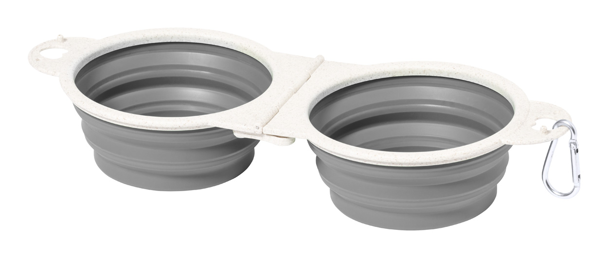 Saluki dog bowl Grey
