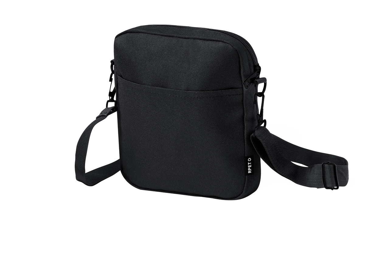 Simun RPET shoulder bag Black