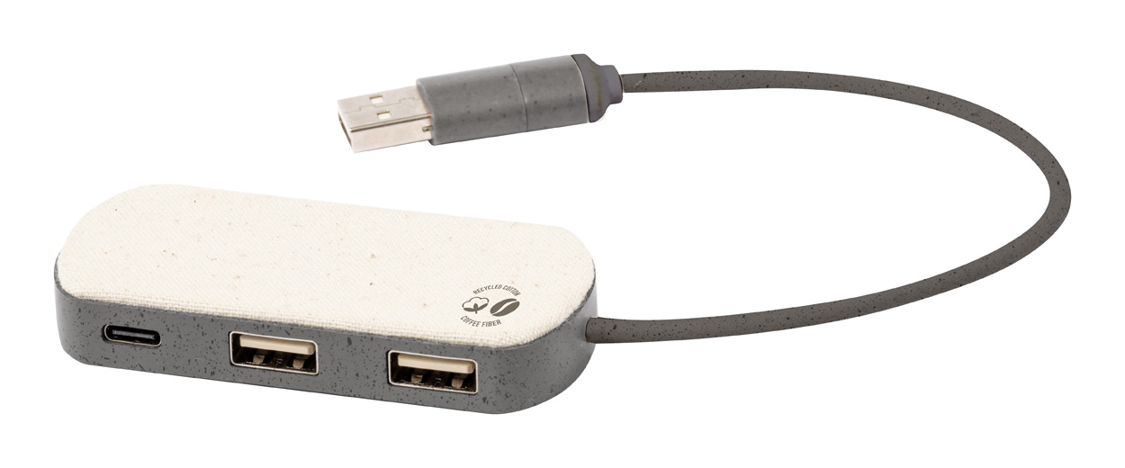 Nylox USB hub Hnědá