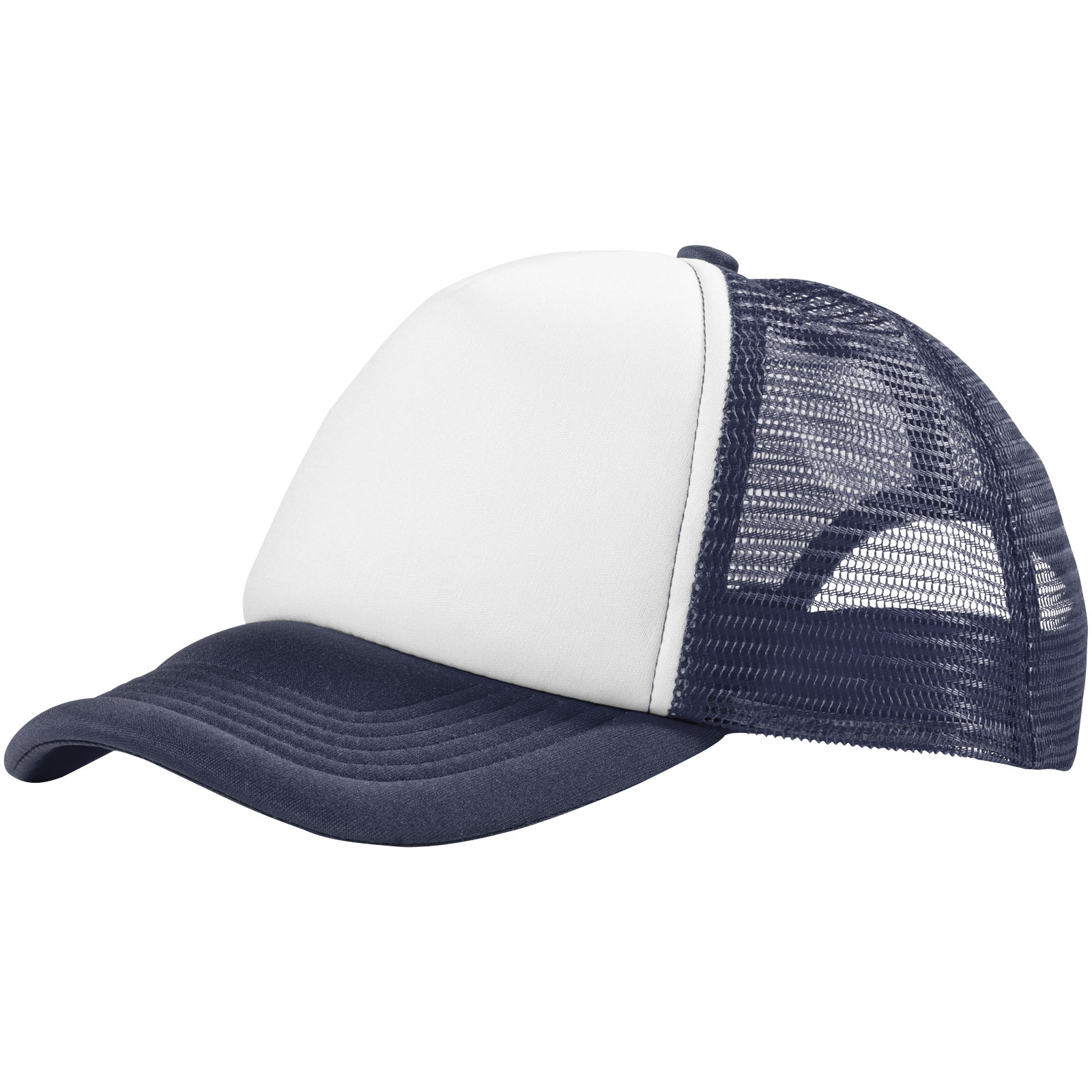 Pětipanelová kšiltovka Elevate Trucker, Navy, White