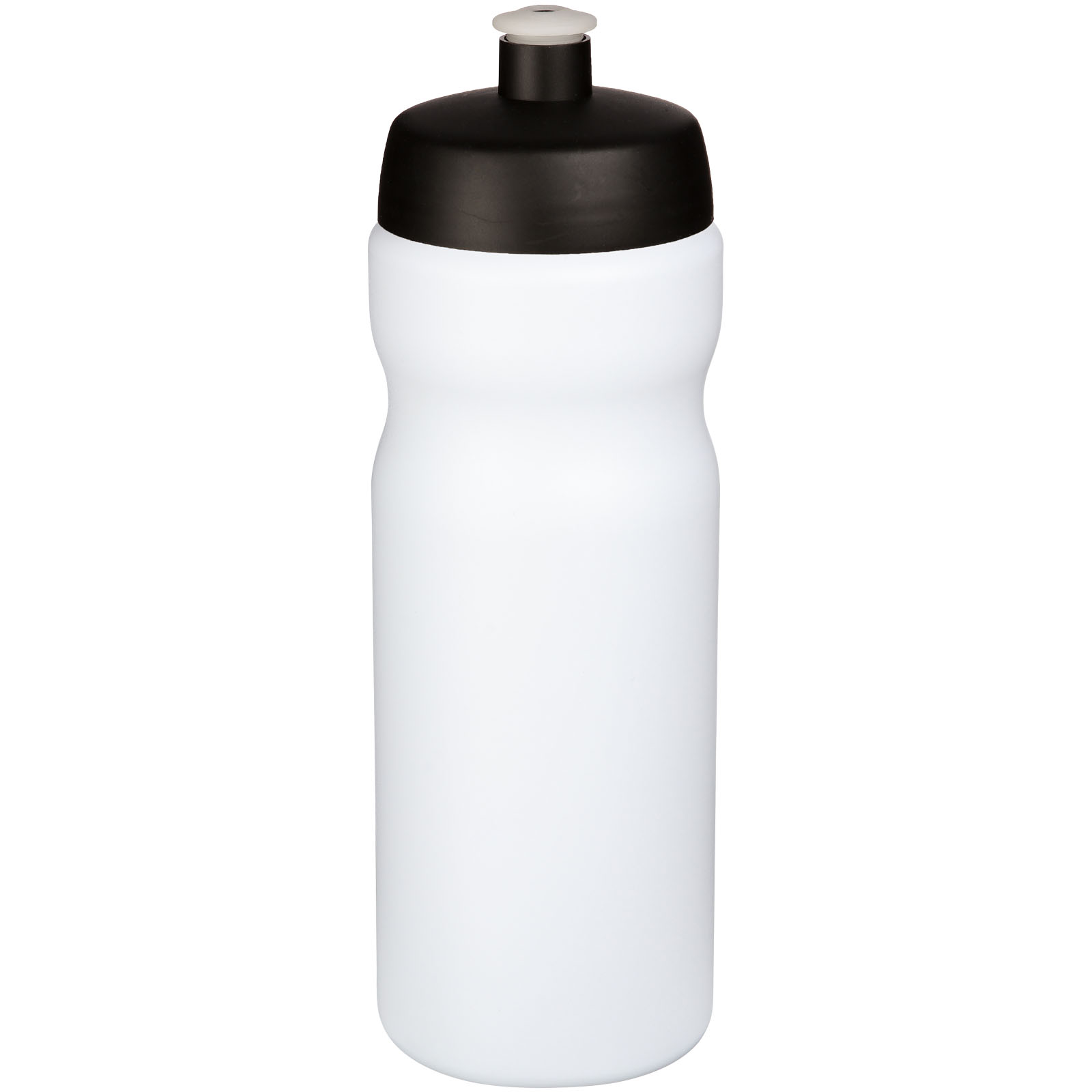 Plastová sportovní lahev Baseline® Plus, 650 ml, Solid black, White