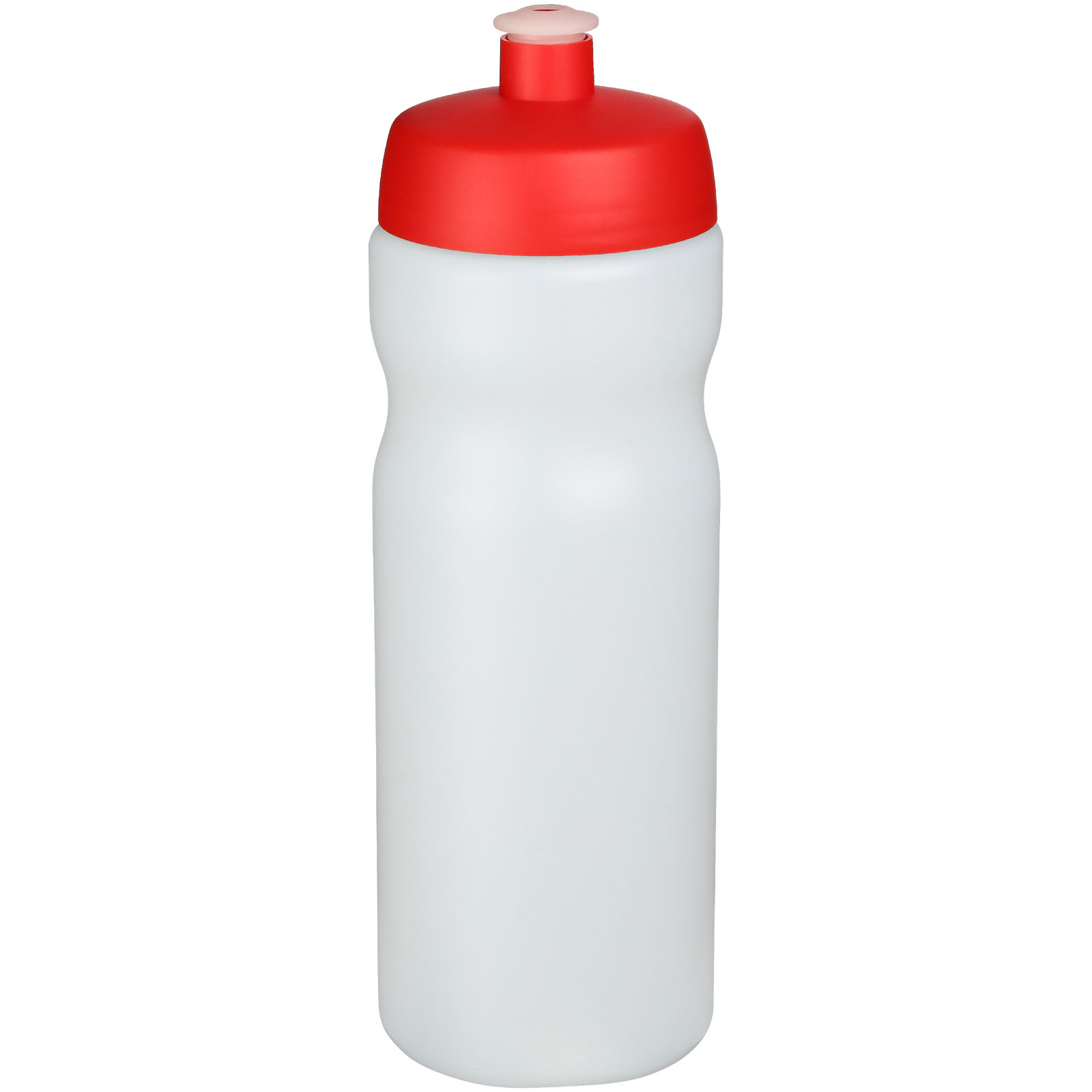 Plastová sportovní lahev Baseline® Plus, 650 ml, Red, Transparent white