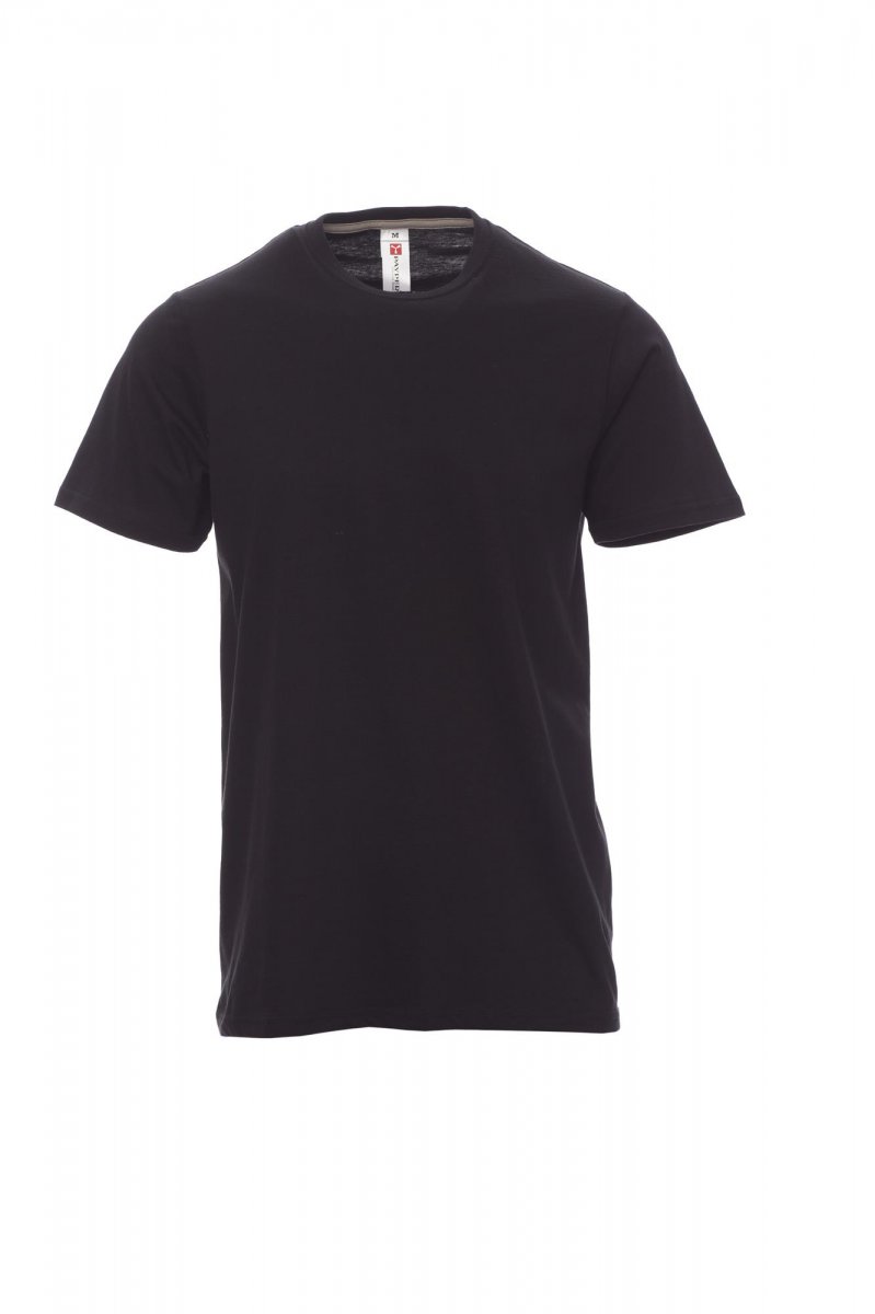 Pánské tričko PAYPER Sunset s krátkým rukávem a kulatým výstřihem - černá
