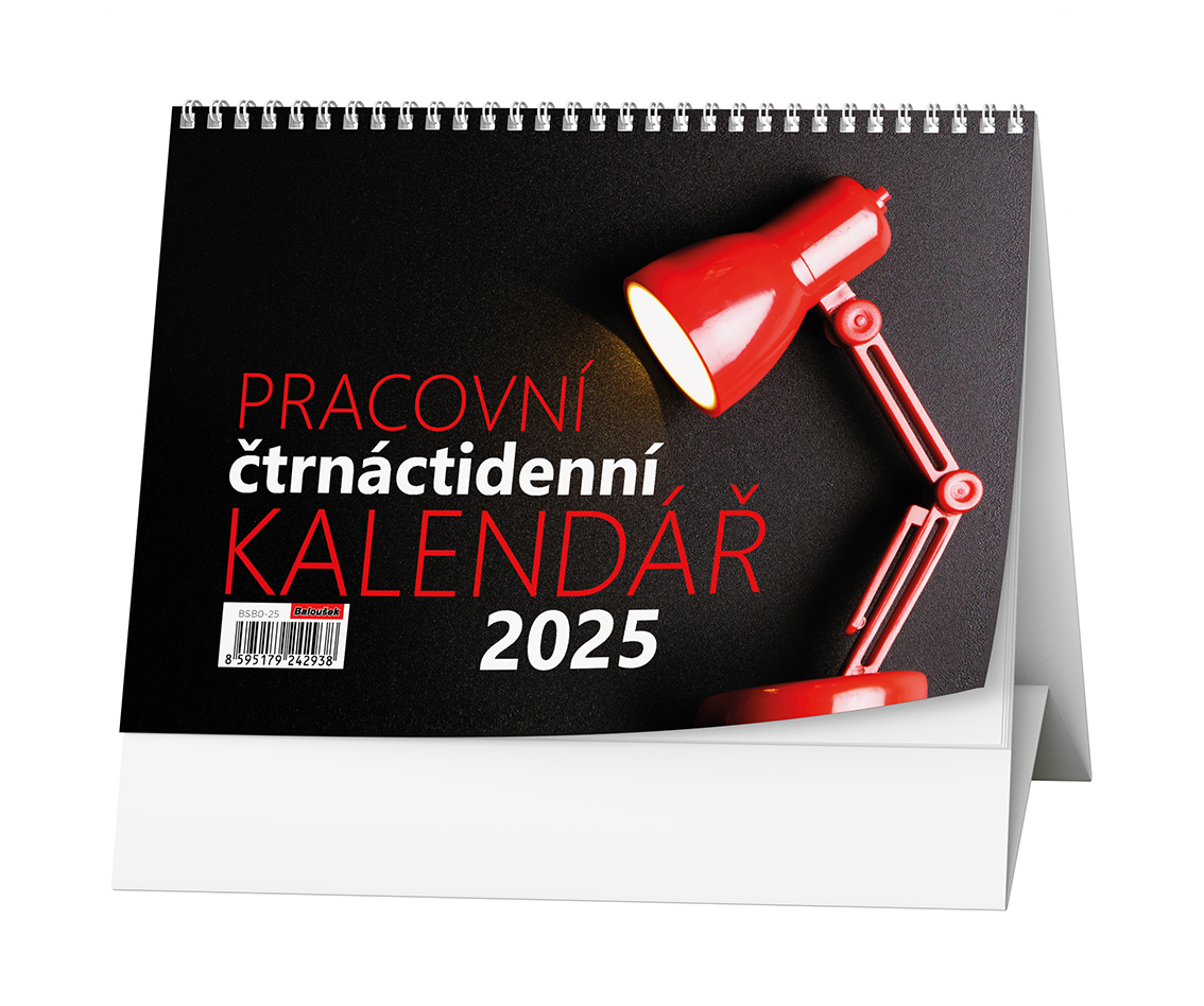 Stolní kalendář Pracovní čtrnáctidenní 2025