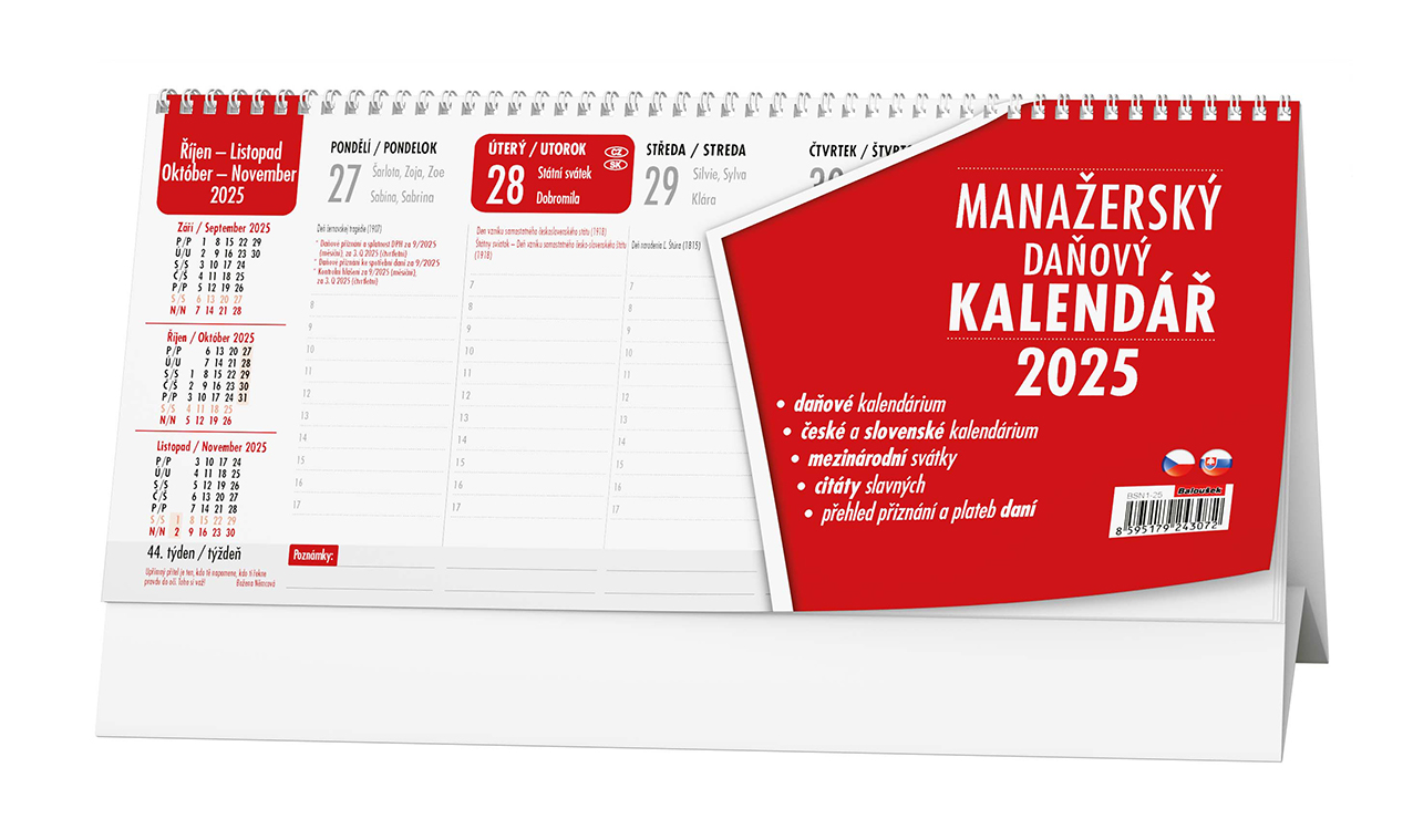 Stolní kalendář Manažerský 2025