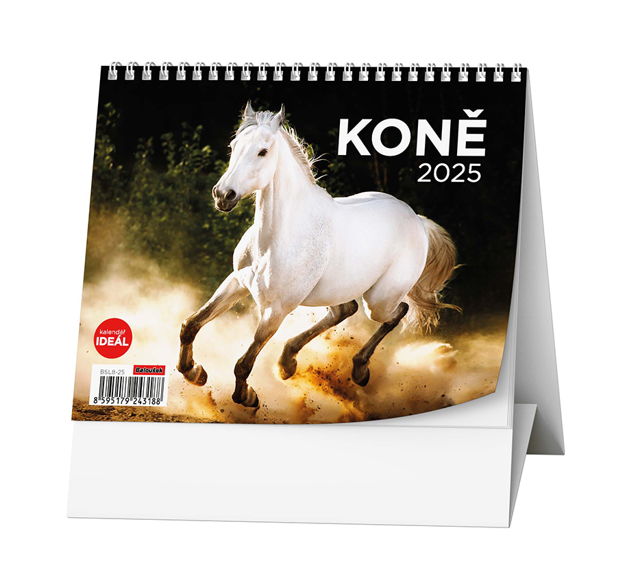 Stolní kalendář IDEÁL - Koně 2025