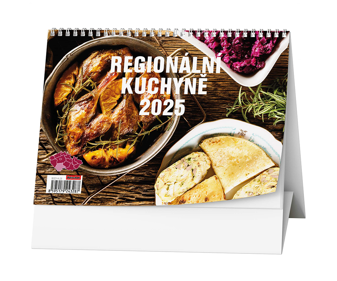 Stolní kalendář Regionální kuchyně 2025