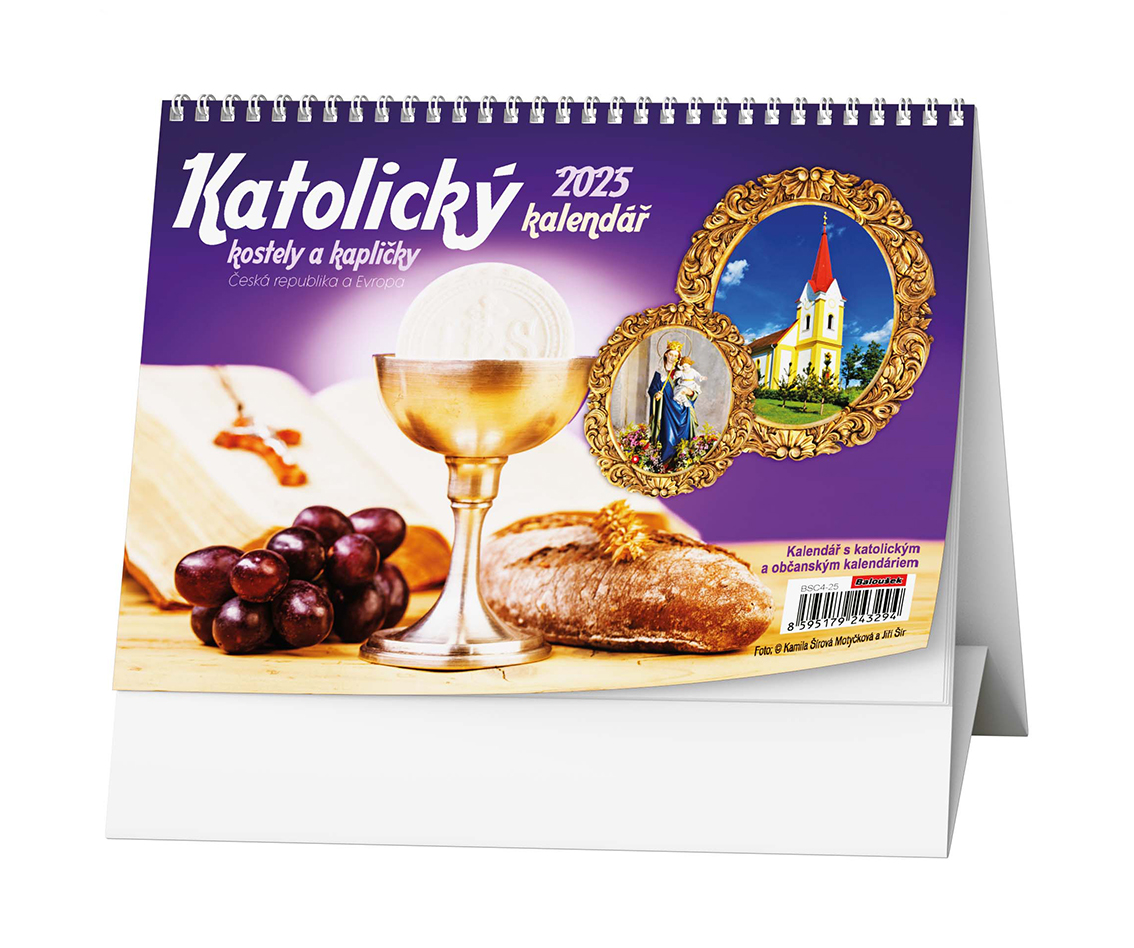 Stolní kalendář Katolický /kostely a kapličky/ 2025