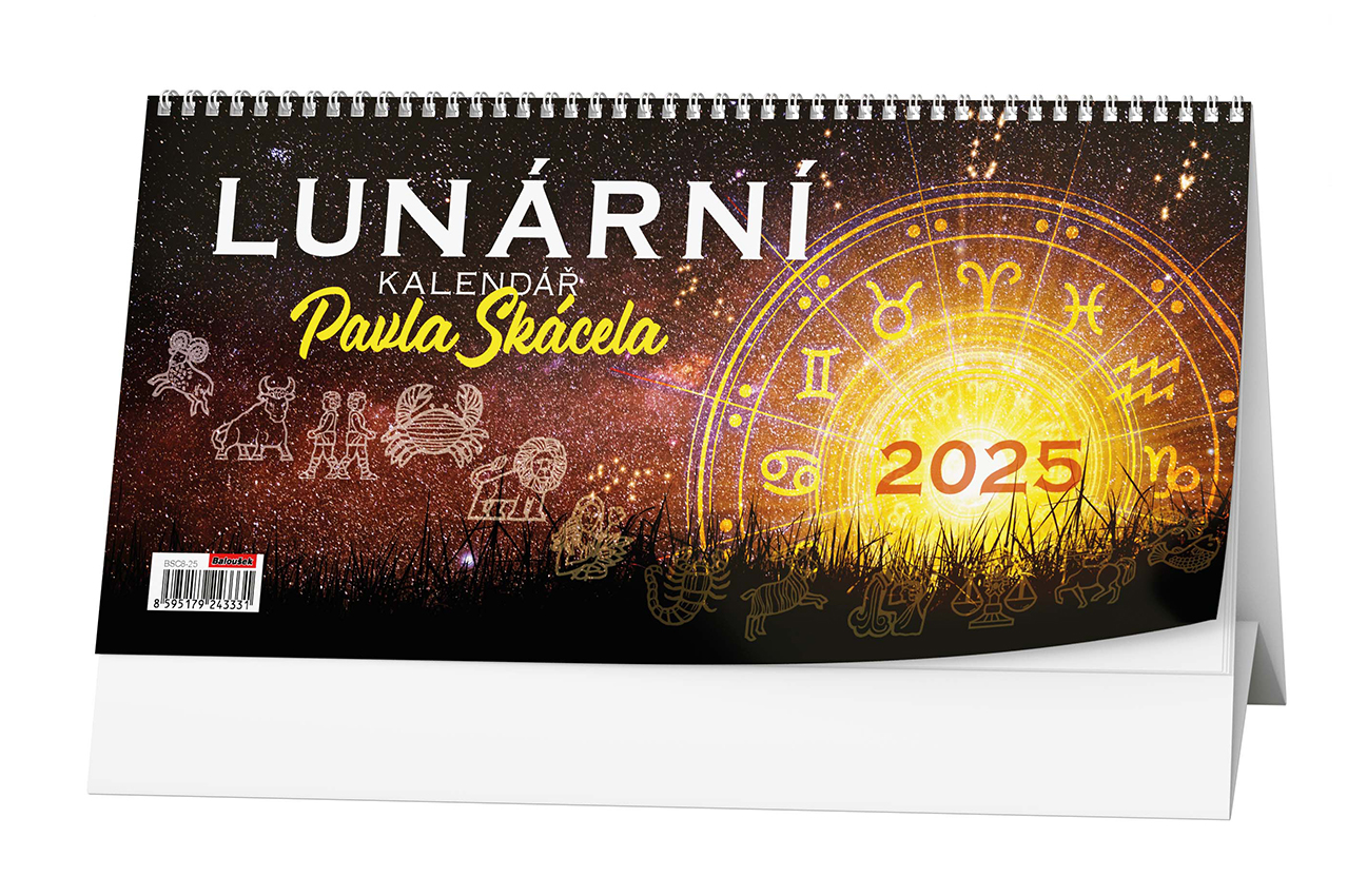Stolní kalendář Lunární kalendář Pavla Skácela 2025