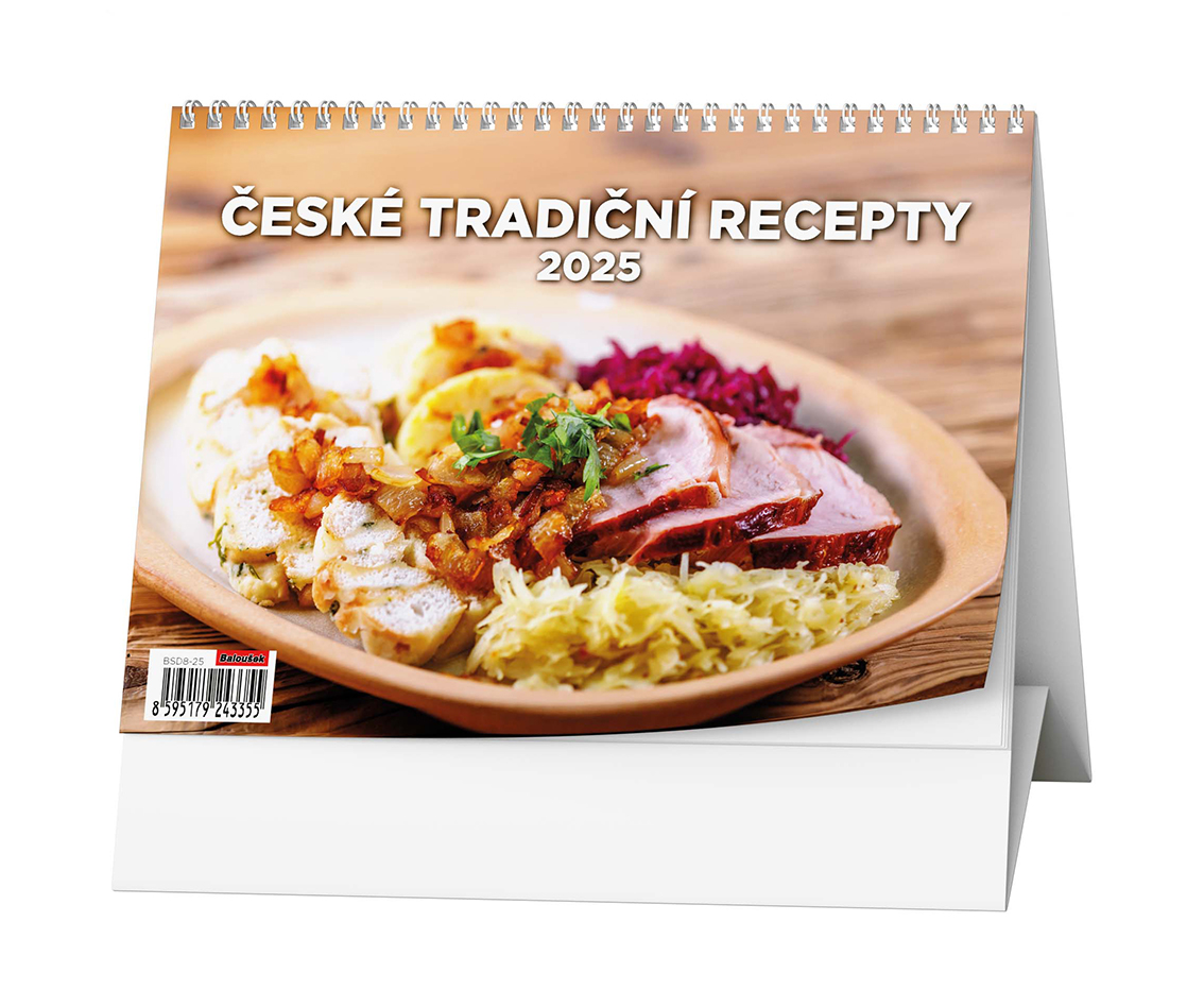 Stolní kalendář České tradiční recepty 2025