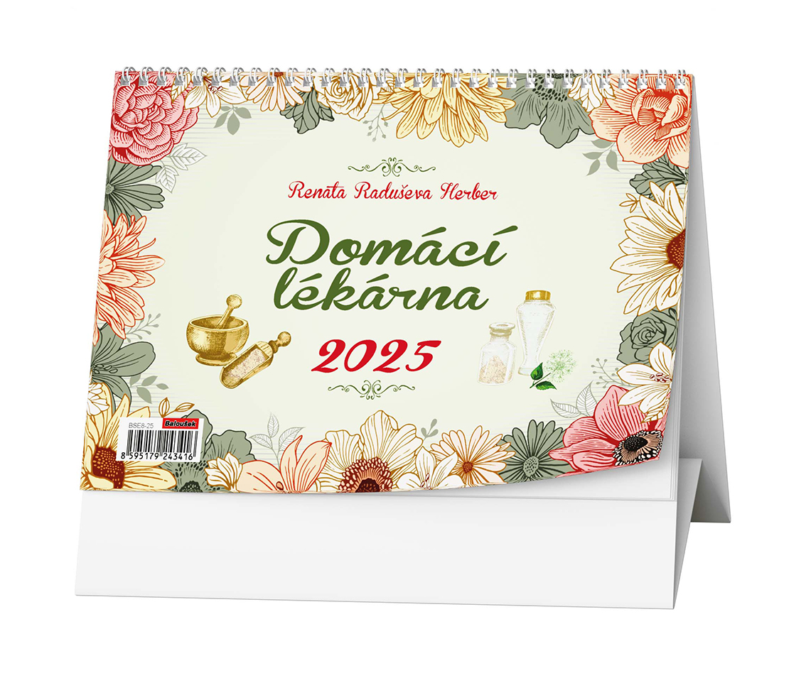 Stolní kalendář Domácí lékárna (Renata Raduševa Herber) 2025