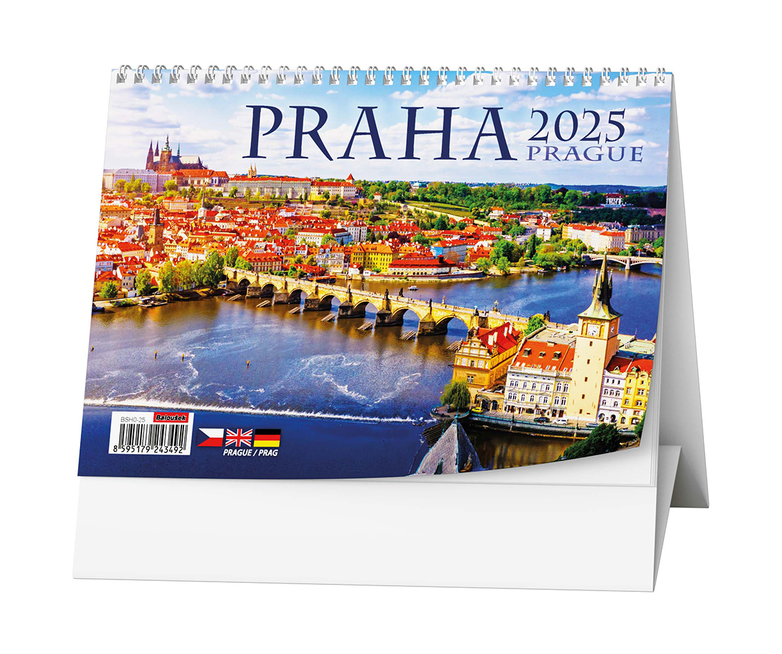 Stolní kalendář Praha 2025