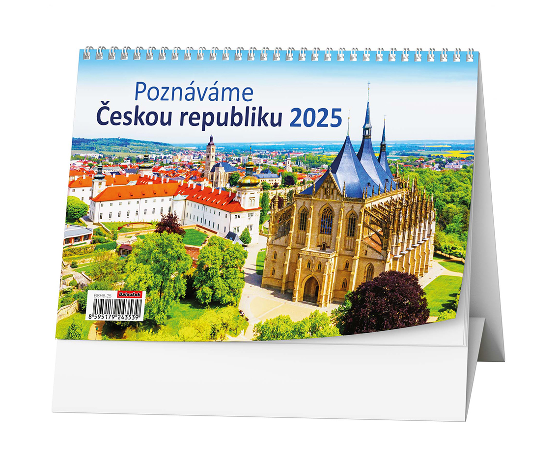 Stolní kalendář Poznáváme Českou republiku 2025