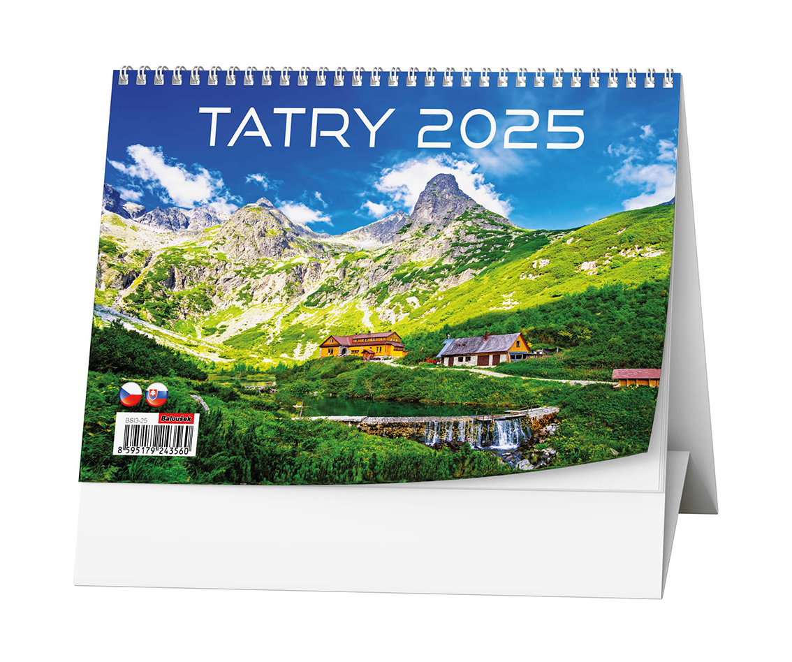 Stolní kalendář Tatry 2025