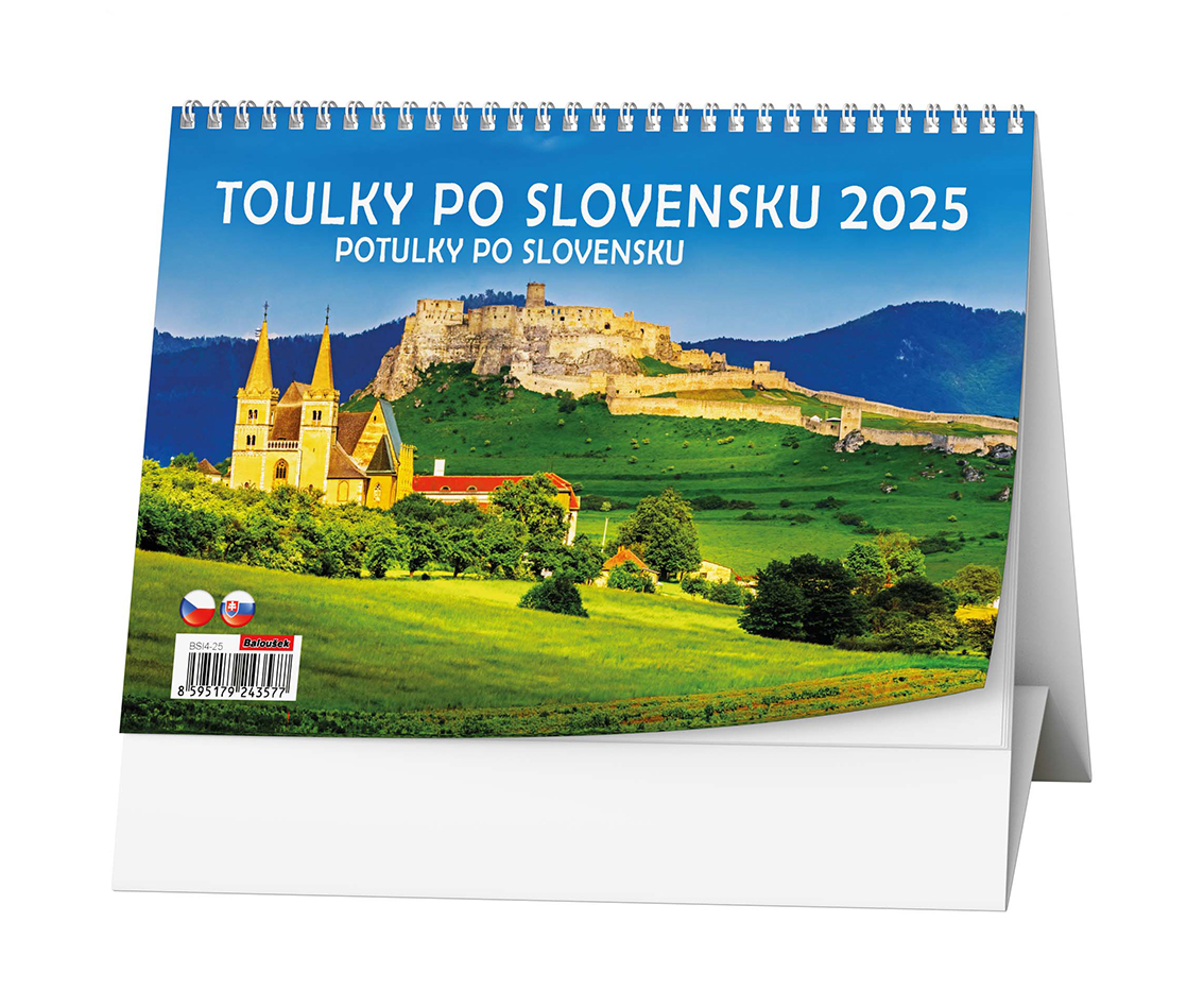 Stolní kalendář Toulky po Slovensku 2025
