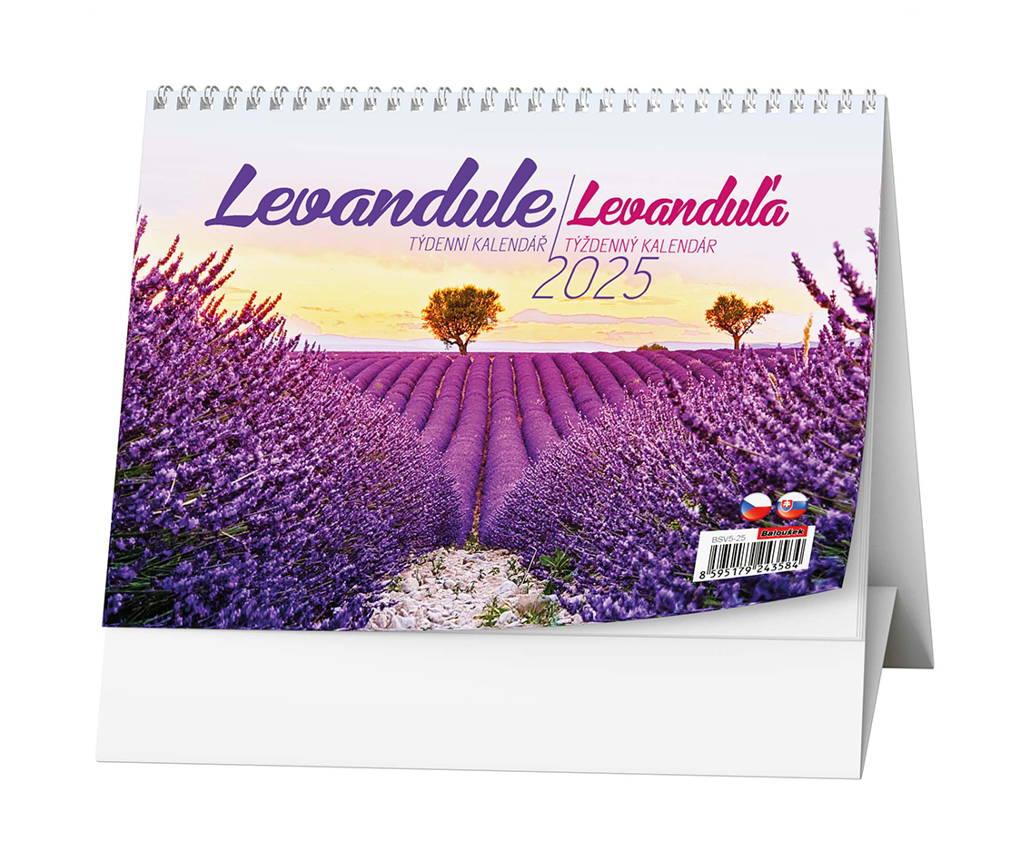 Stolní kalendář Levandule 2025