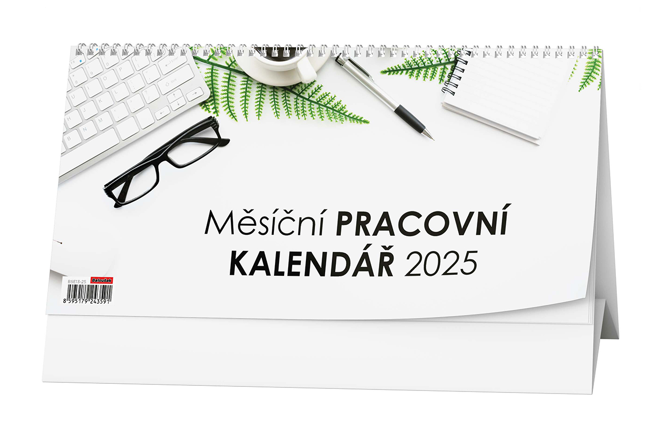 Stolní kalendář Měsíční pracovní 2025 | inetprint.cz