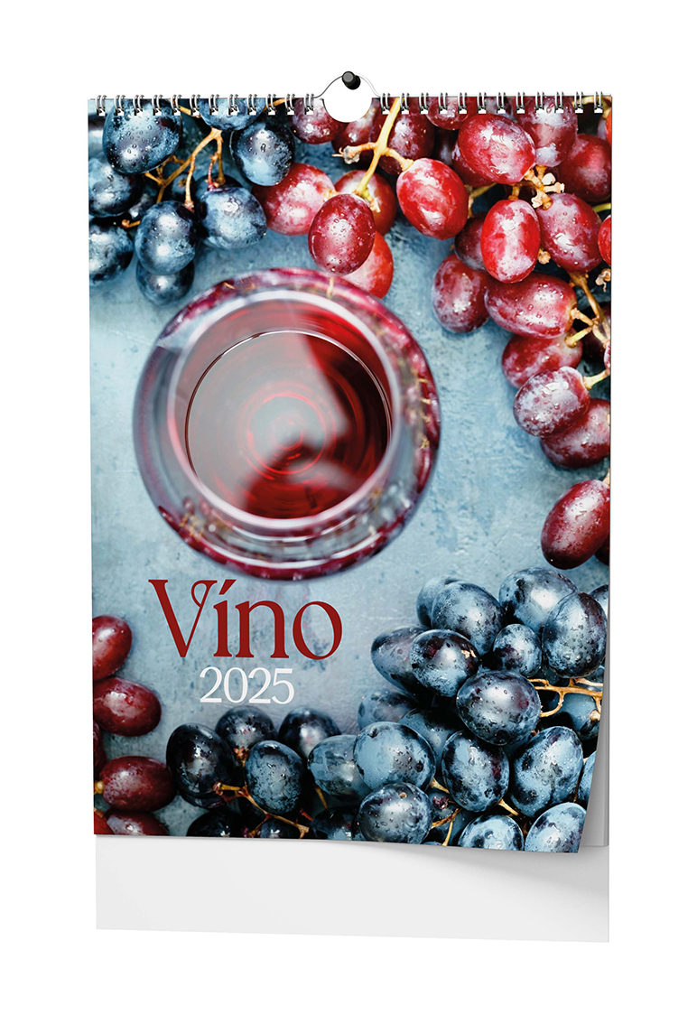 Nástěnný kalendář Víno 2025