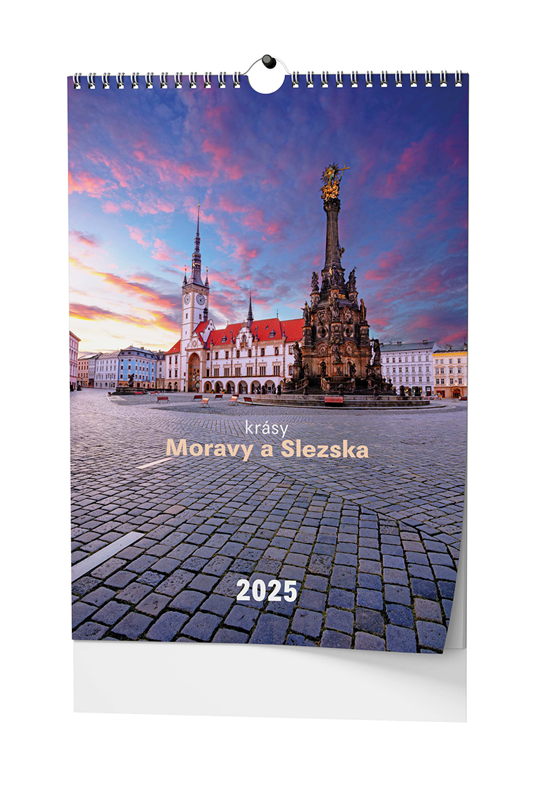 Nástěnný kalendář Krásy Moravy a Slezska 2025