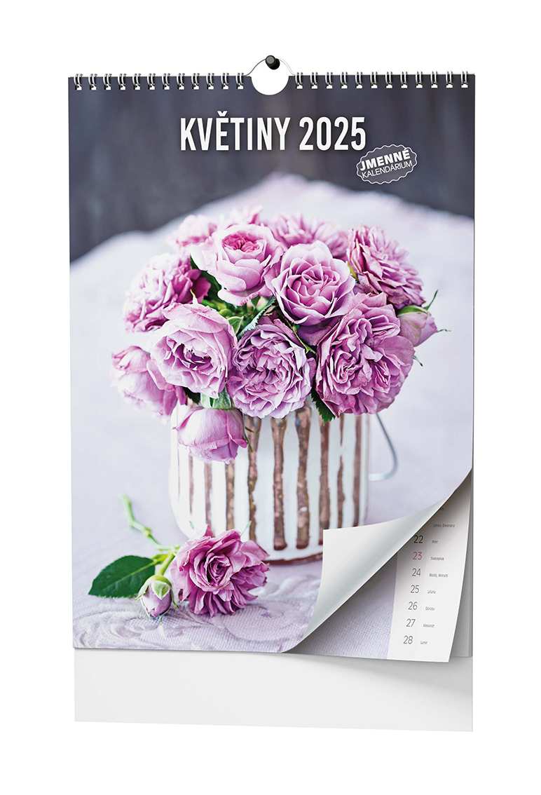 Nástěnný kalendář Květiny 2025