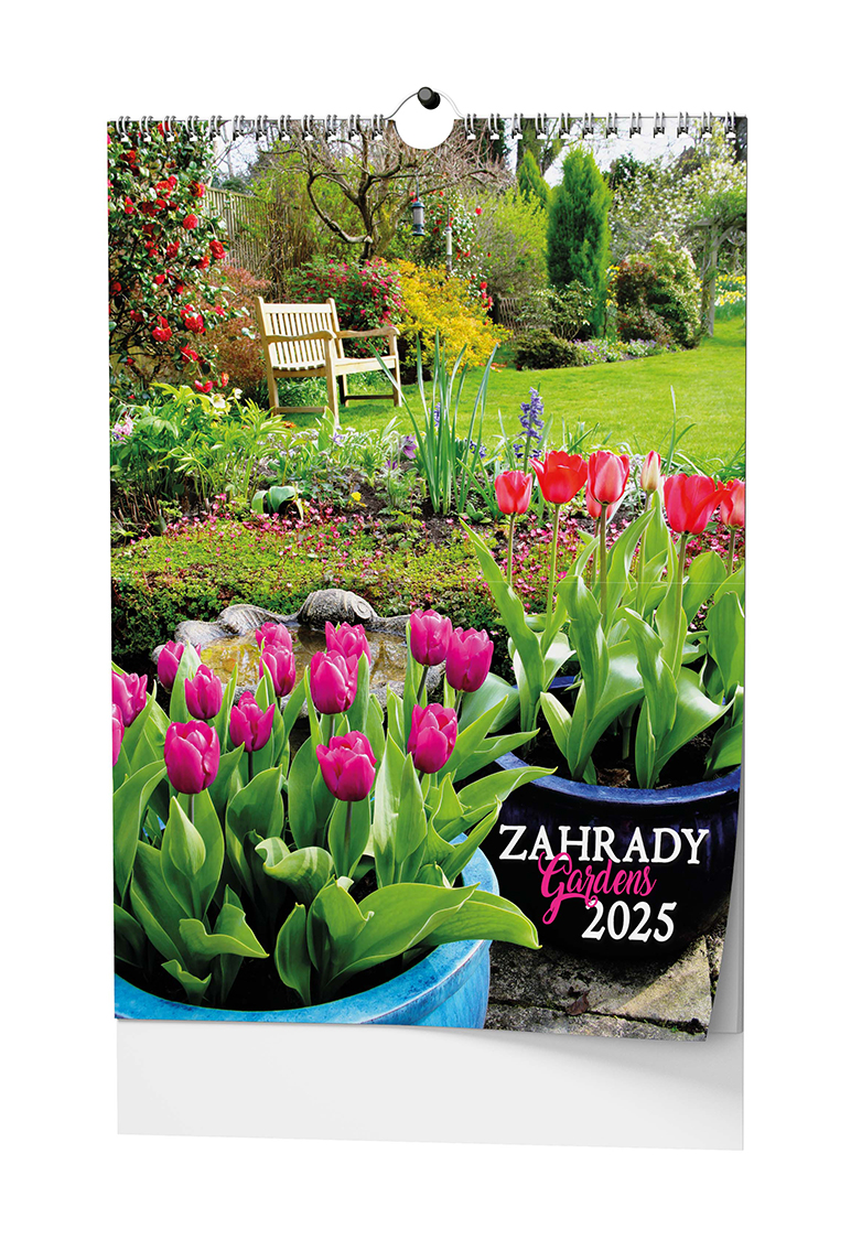 Nástěnný kalendář Zahrady 2025