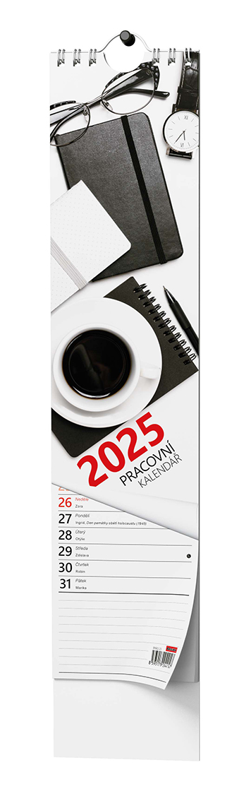 Nástěnný kalendář Kravata - Pracovní 2025