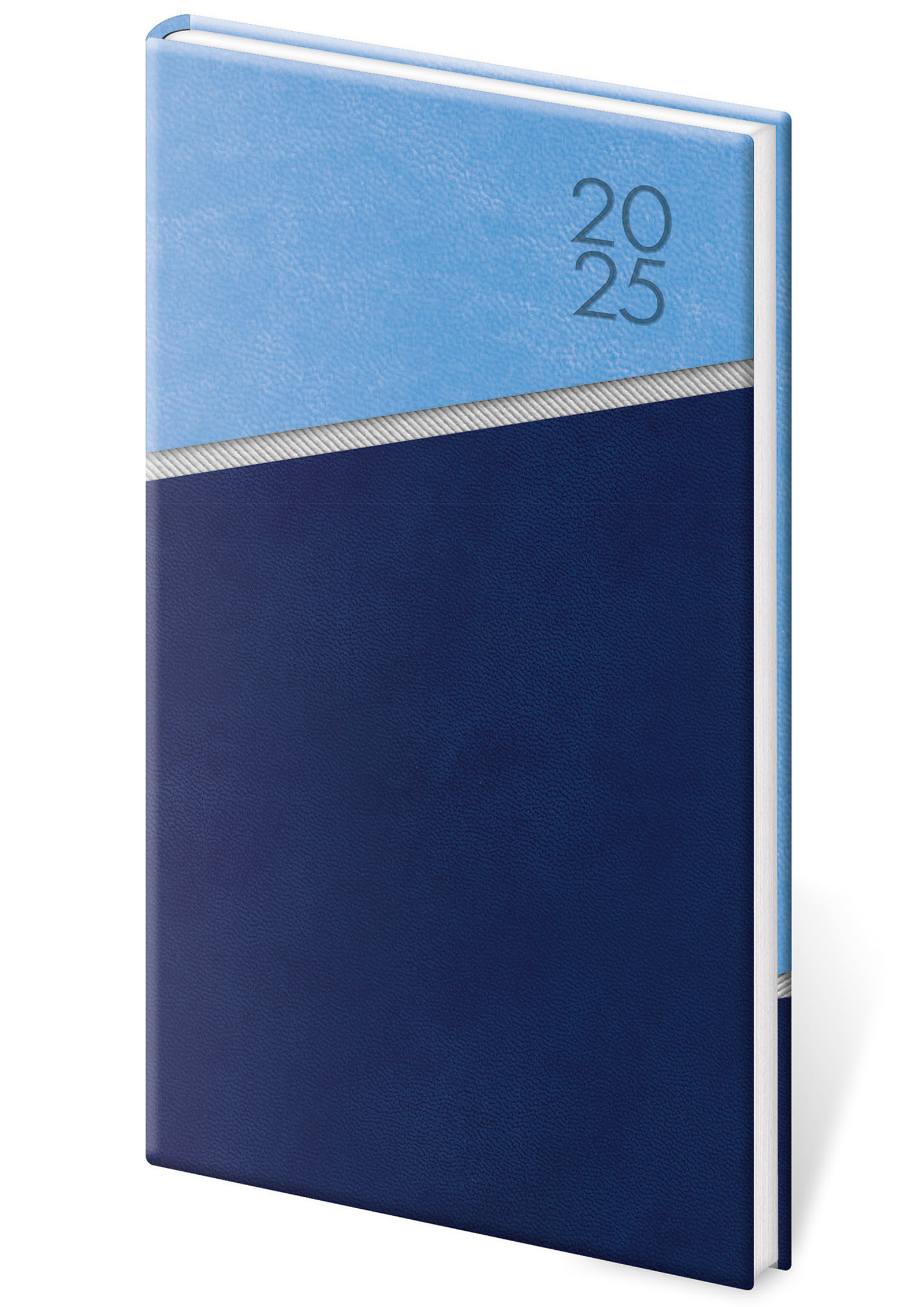 Kapesní diář Line, 8x15 cm - modrá