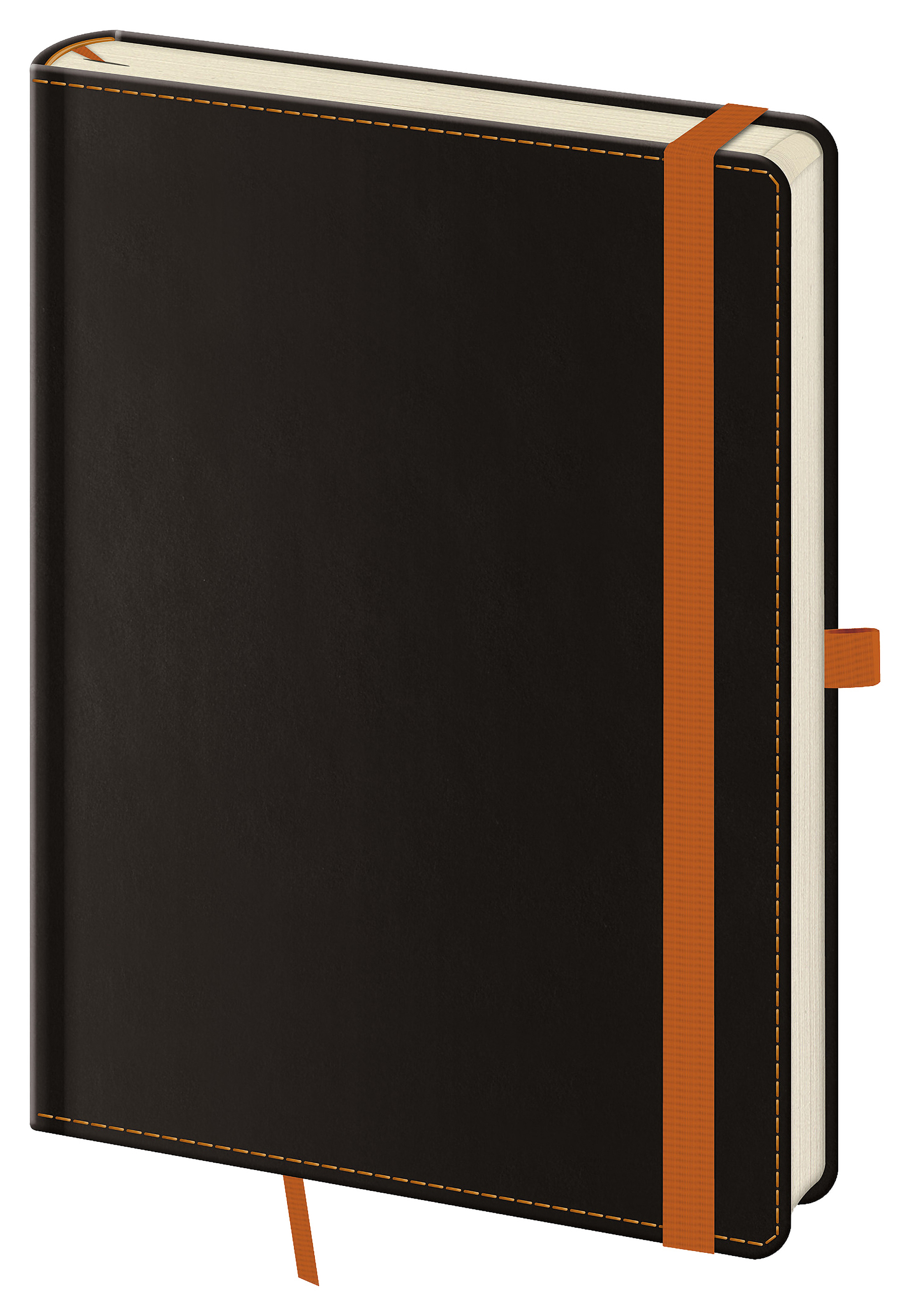 Linkovaný zápisník Black Orange L - Black Orange