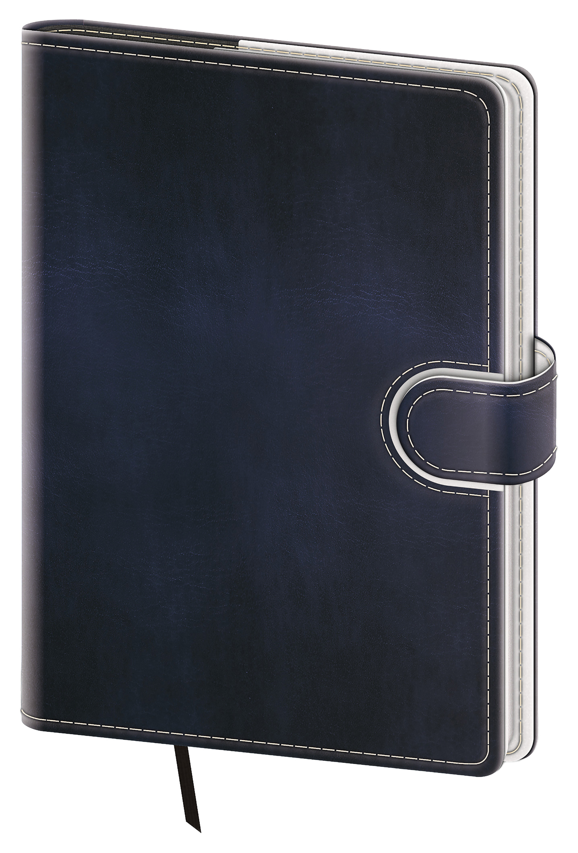 Tečkovaný zápisník Flip L - modro-bílá