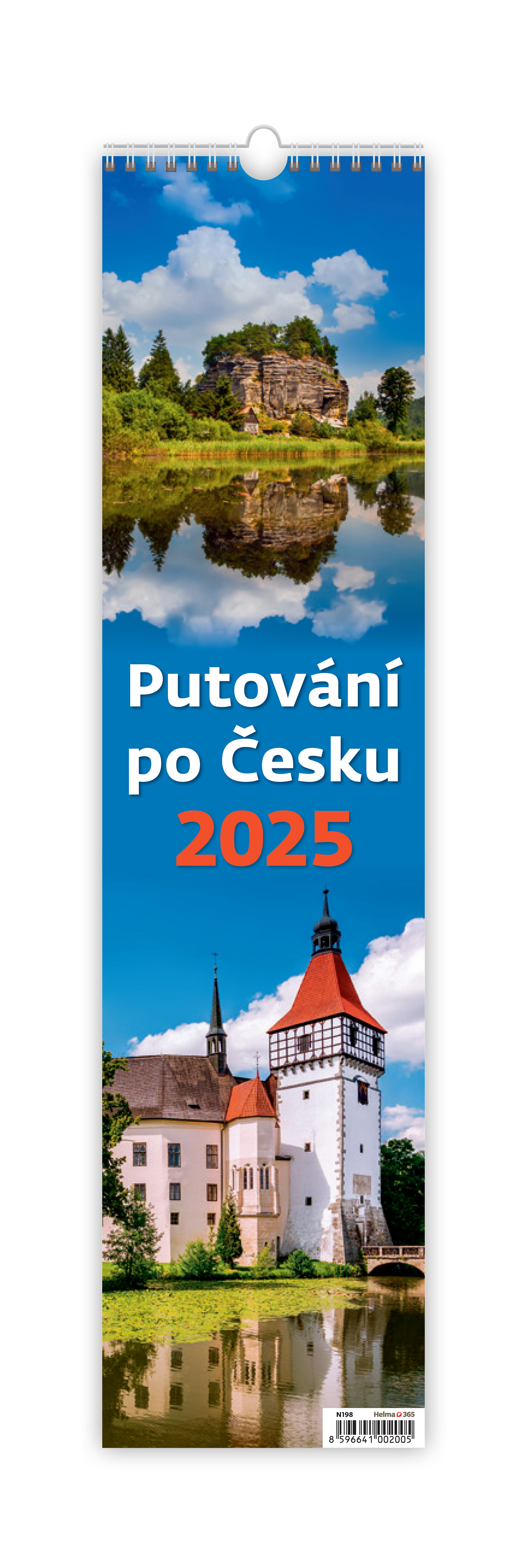 Nástěnný kalendář Putování po Česku 2025 - vázanka