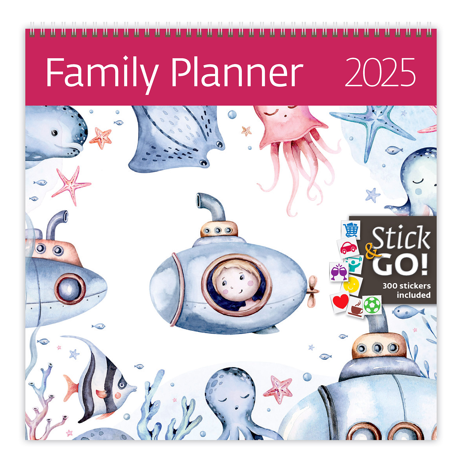Nástěnný kalendář Family Planner 2025