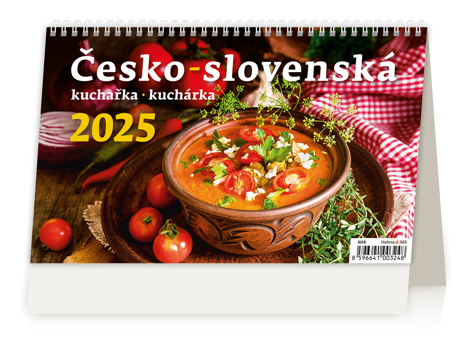 Stolní kalendář Česko-slovenská kuchařka 2025