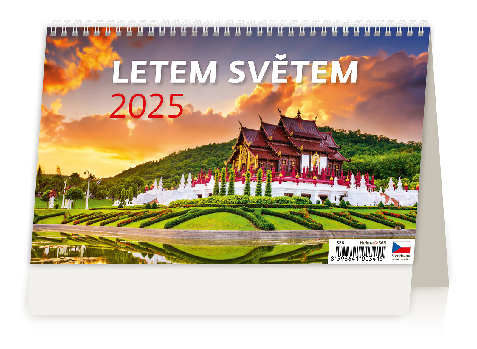 Stolní kalendář Letem světem 2025